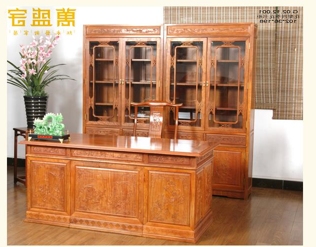 缅花四季花书柜