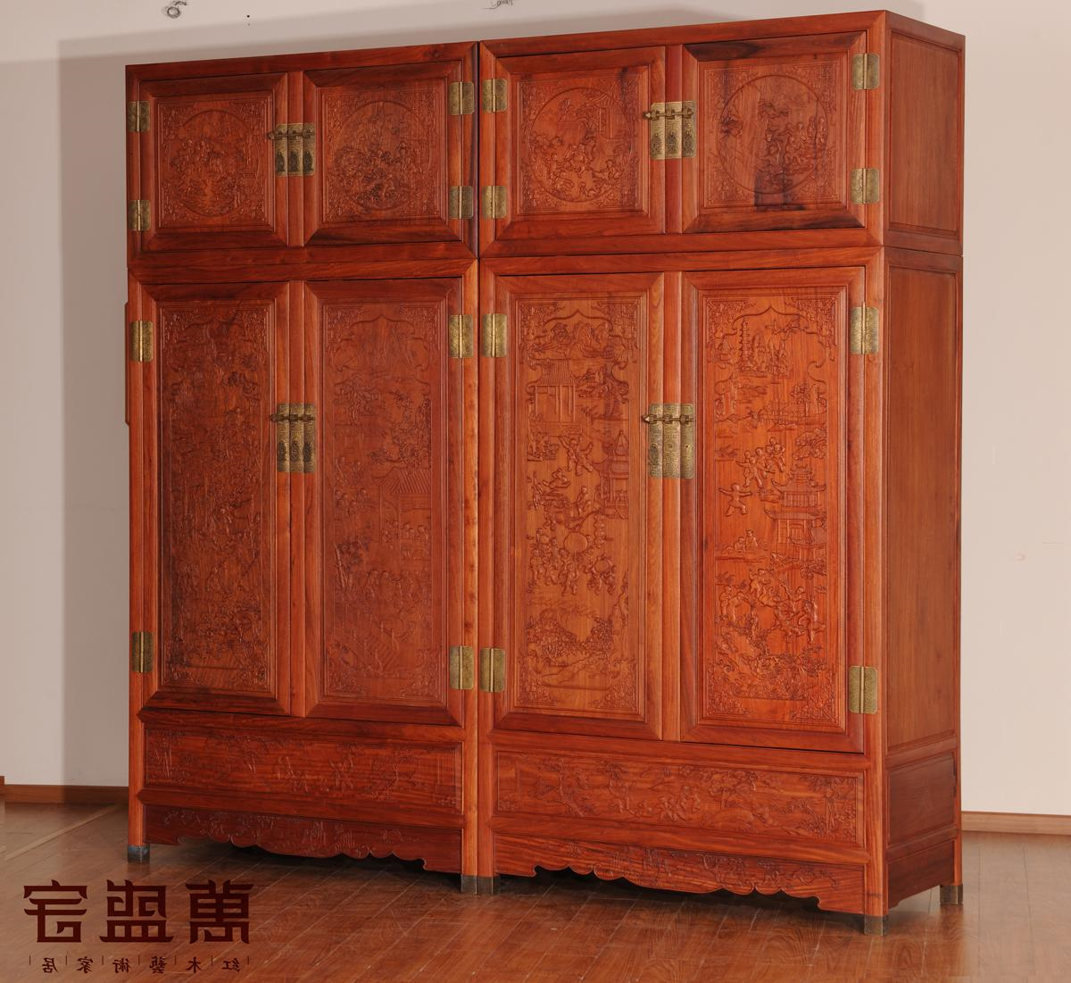 缅花百子箱柜